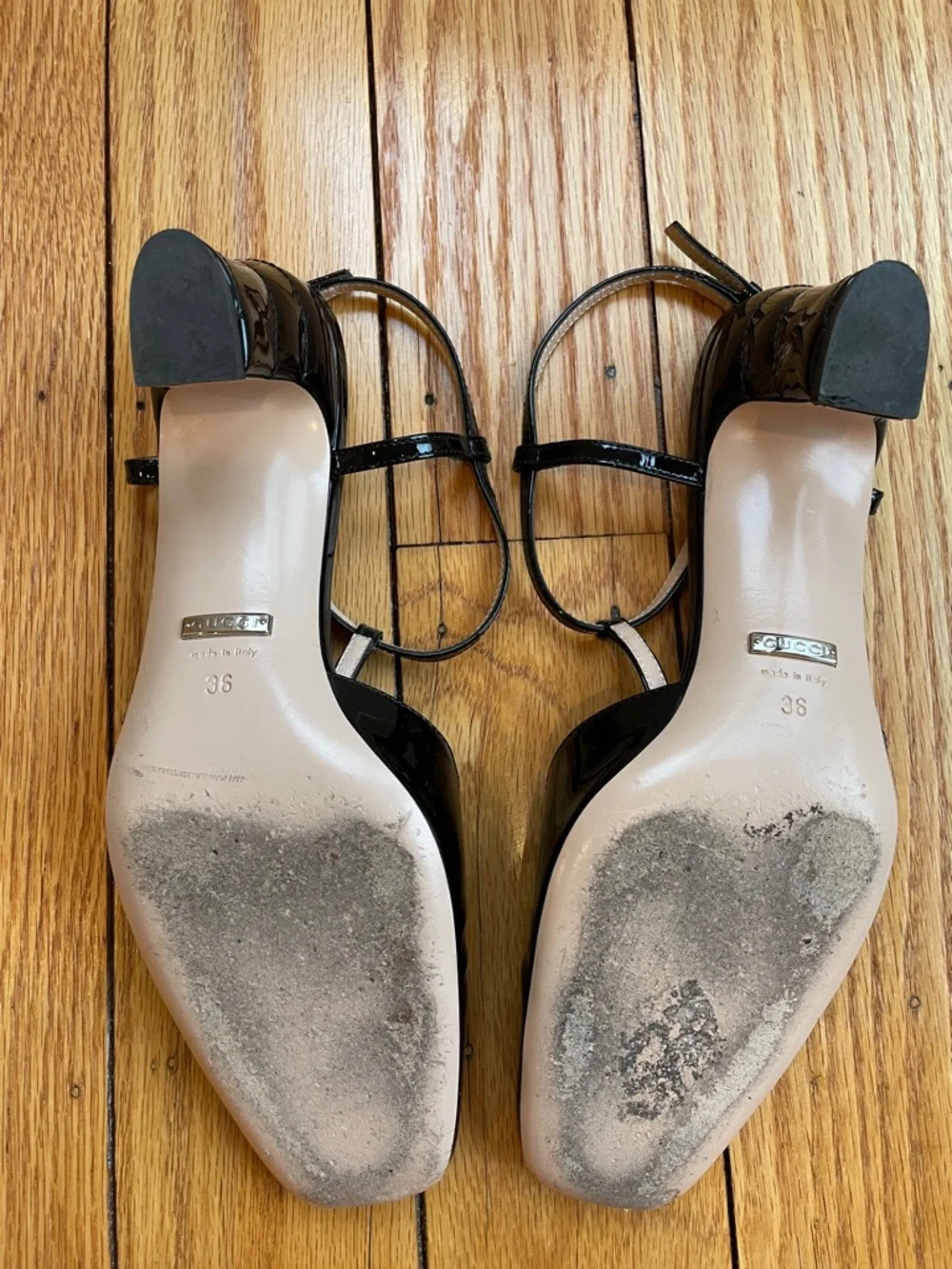 Gucci Petite GG Leather Slingback Pumps - Picture 8 of 13